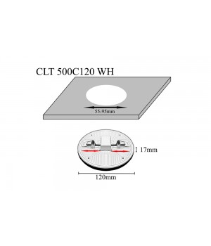 Светильник встраиваемый Crystal Lux CLT 500C120 WH 3000K-foto2