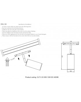 Светильник трековый магнитный Crystal Lux CLT 0.33 009 12W GO 4000K-foto3