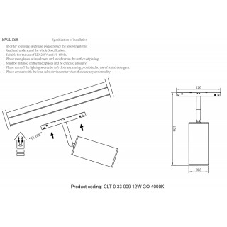 Светильник трековый магнитный Crystal Lux CLT 0.33 009 12W GO 4000K-foto3