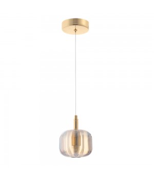 Светильник подвесной Crystal Lux BOX SP1 GOLD/AMBER-foto2