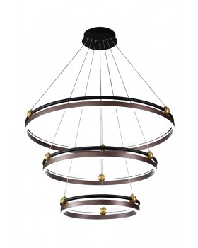 Люстра Crystal Lux FERNANDO SP158W LED D400+600+800 COFFEE/BLACK-foto2