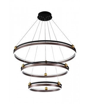 Люстра Crystal Lux FERNANDO SP158W LED D400+600+800 COFFEE/BLACK-foto2