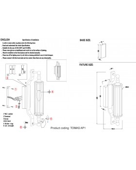 Бра Crystal Lux TOMAS AP1 GOLD-foto5