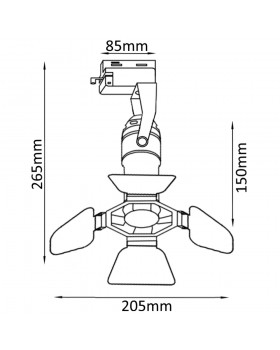Cветильник трековый однофазный Crystal Lux CLT 0.31 003 BL-foto2