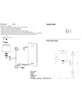 Бра Crystal Lux POESIA AP1 BRASS-foto4