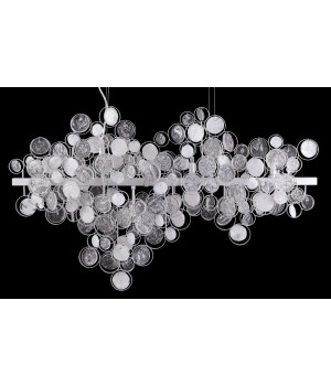 Светильник подвесной Crystal Lux DESEO SP12 L1000 SILVER-foto3