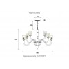 Люстра Crystal Lux SILVESTRO SP12 AMBER Люстра Crystal Lux SILVESTRO SP12 AMBER