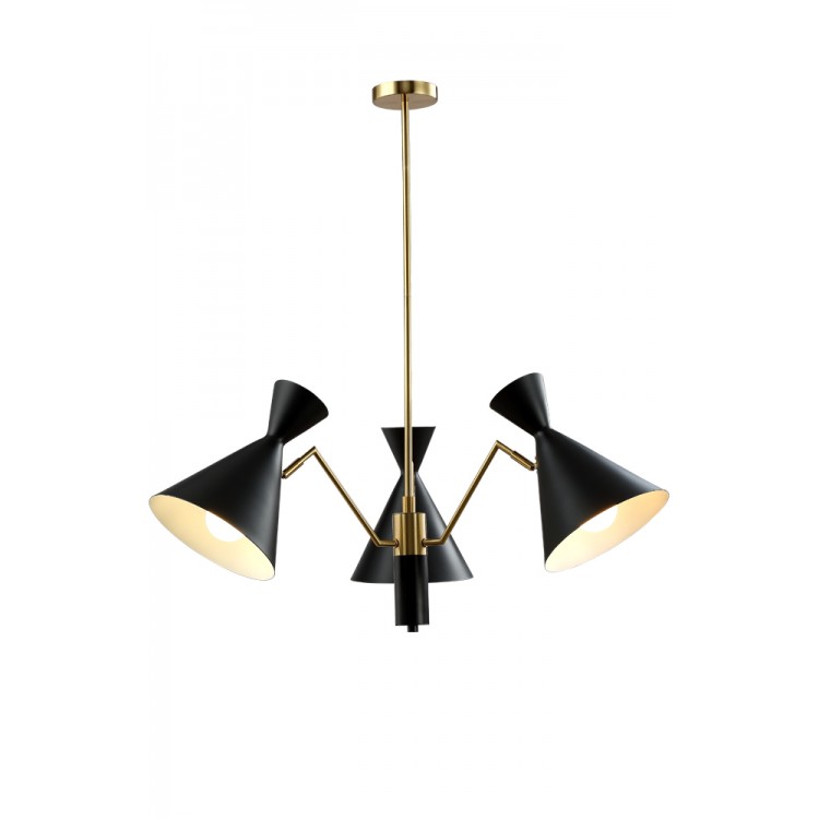 Люстра Crystal Lux JOVEN SP3 GOLD/BLACK