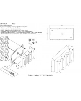 Бра Crystal Lux CLT 022W4 BL 4000K-foto4