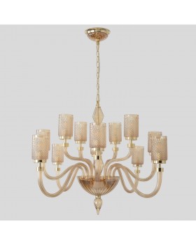 Люстра Crystal Lux SILVESTRO SP12 AMBER-foto2