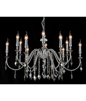 Люстра Crystal Lux MERCEDES SP6+6 CHROME/SMOKE-foto2