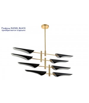 Люстра (без плафонов) Crystal Lux RAFAEL SP8 GOLD-foto2