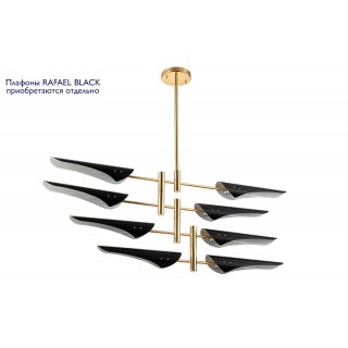 Люстра (без плафонов) Crystal Lux RAFAEL SP8 GOLD-foto2
