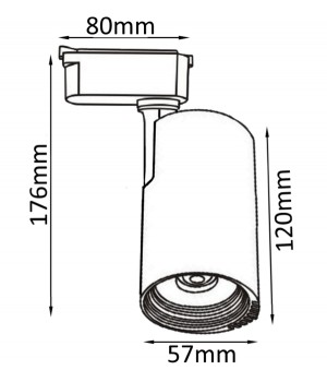 Cветильник трековый однофазный Crystal Lux CLT 0.31 007 10W WH-foto2