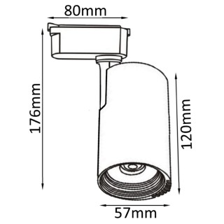 Cветильник трековый однофазный Crystal Lux CLT 0.31 007 10W WH-foto2