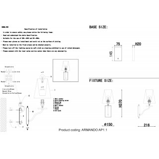 Бра Crystal Lux ARMANDO AP1.1 GOLD-foto3