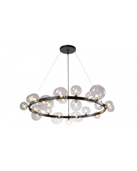 Люстра Crystal Lux AGATA SP24 V2 BLACK/TRANSPARENTE-foto3