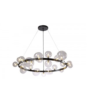 Люстра Crystal Lux AGATA SP24 V2 BLACK/TRANSPARENTE-foto3