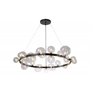 Люстра Crystal Lux AGATA SP24 V2 BLACK/TRANSPARENTE-foto3