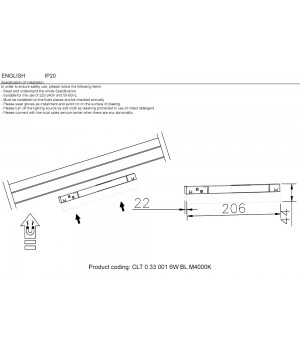 Светильник трековый магнитный Crystal Lux CLT 0.33 001 6W BL M3000K-foto2