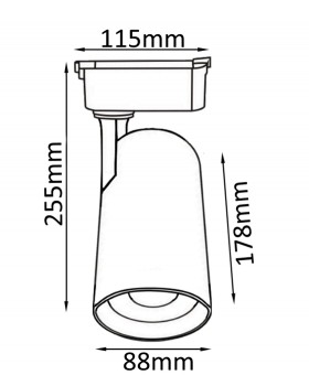 Cветильник трековый однофазный Crystal Lux CLT 0.31 006 40W WH-foto2