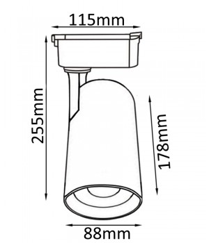 Cветильник трековый однофазный Crystal Lux CLT 0.31 006 40W WH-foto2
