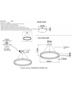 Люстра Crystal Lux FERNANDO SP88W LED COFFEE/BLACK-foto3