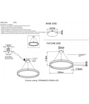 Люстра Crystal Lux FERNANDO SP88W LED COFFEE/BLACK-foto3