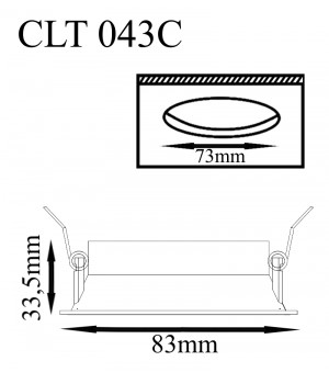 Светильник встраиваемый Crystal Lux CLT 043C BL-foto2