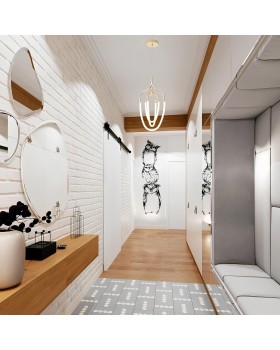 Светильник подвесной Crystal Lux PERA SP50W LED GOLD-foto5