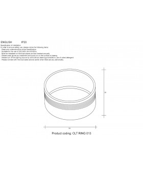 Декоративное кольцо внутреннее Crystal Lux CLT RING 013 BL-foto3