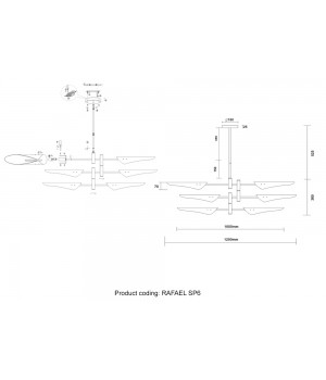 Люстра (без плафонов) Crystal Lux RAFAEL SP6 CHROME-foto5