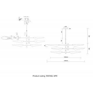 Люстра (без плафонов) Crystal Lux RAFAEL SP6 CHROME-foto5