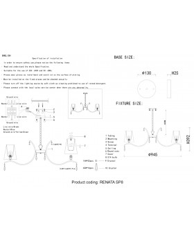 Люстра Crystal Lux RENATA SP8 GOLD-foto5