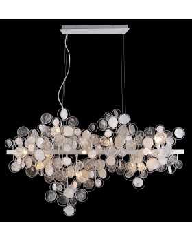 Светильник подвесной Crystal Lux DESEO SP12 L1000 SILVER-foto2