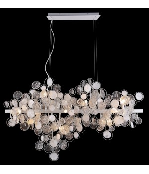 Светильник подвесной Crystal Lux DESEO SP12 L1000 SILVER-foto2