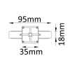 Соединитель линейный (однофазный) Crystal Lux CLT 0.211 01 BL