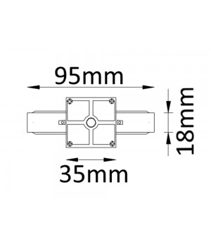 Соединитель линейный (однофазный) Crystal Lux CLT 0.211 01 BL-foto2