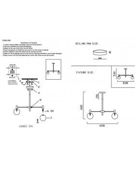 Люстра Crystal Lux ANDRES SP6 BRONZE/TRANSPARENTE-foto5