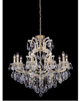 Люстра Crystal Lux ISABEL SP11 GOLD/TRANSPARENT