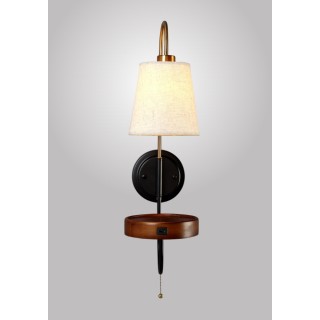 Бра Crystal Lux TWINS AP1 USB WENGE-foto2