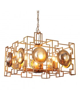 Светильник подвесной Crystal Lux CUENTO SP8 GOLD-foto2