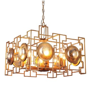 Светильник подвесной Crystal Lux CUENTO SP8 GOLD-foto2