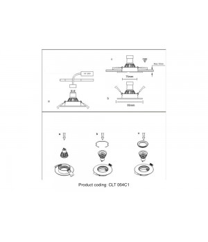 Светильник встраиваемый Crystal Lux CLT 064C1 BL-foto4
