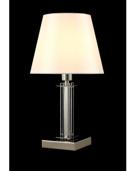 Настольная лампа Crystal Lux NICOLAS LG1 NICKEL/WHITE-foto2