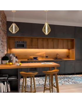 Светильник подвесной Crystal Lux CUADRA SP15W LED GOLD-foto5