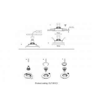 Светильник встраиваемый Crystal Lux CLT 061C1 CH-foto4