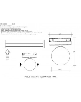 Светильник трековый магнитный Crystal Lux CLT 0.33 014 5W BL 4000K-foto2