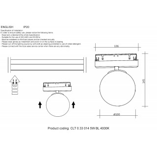 Светильник трековый магнитный Crystal Lux CLT 0.33 014 5W BL 4000K-foto2