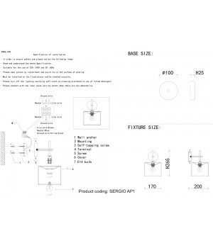 Бра Crystal Lux SERGIO AP1 NICKEL-foto5